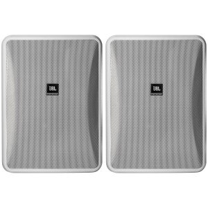 JBL Control 28-1 8" 2-Way Indoor/Outdoor Speaker Pair 70V / 100V / 8 Ohm - Black